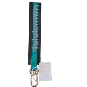Lululemon Never Lost Keychain Black & Light Blue
